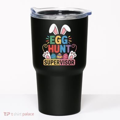 Egg Hunt Supervisor Bunny Paws Easter Party Matching Family Tumbler