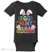 Egg Hunt Supervisor Bunny Paws Easter Party Matching Family Baby Bodysuit thumb 0