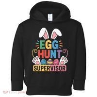 Egg Hunt Supervisor Bunny Paws Easter Party Matching Family Toddler Hoodie thumb 0