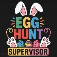 Egg Hunt Supervisor Bunny Paws Easter Party Matching Family Toddler Hoodie thumb 2