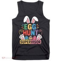 Egg Hunt Supervisor Bunny Paws Easter Party Matching Family Tank Top thumb 0