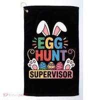 Egg Hunt Supervisor Bunny Paws Easter Party Matching Family Golf Towel thumb 0