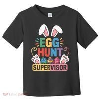 Egg Hunt Supervisor Bunny Paws Easter Party Matching Family Toddler T-Shirt thumb 0
