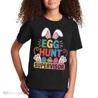 Egg Hunt Supervisor Bunny Paws Easter Party Matching Family Kids T-Shirt thumb 2