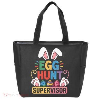Egg Hunt Supervisor Bunny Paws Easter Party Matching Family Tote Bag