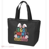 Egg Hunt Supervisor Bunny Paws Easter Party Matching Family Tote Bag thumb 3
