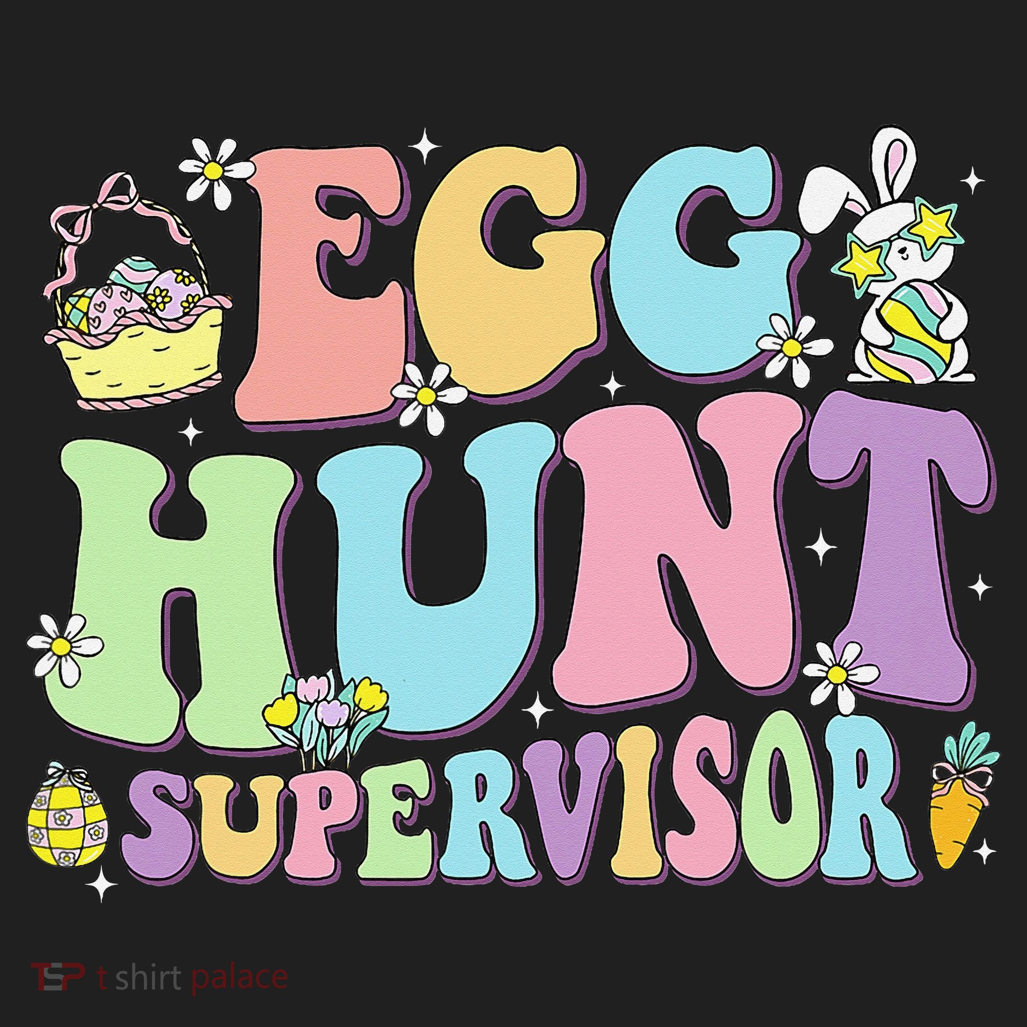 Egg Hunt Supervisor Eggs Hunting Easter Day Parents Mom Dad Women's Sweatshirt