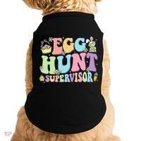 Egg Hunt Supervisor Eggs Hunting Easter Day Parents Mom Dad Doggie Tank thumb 0