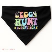 Egg Hunt Supervisor Eggs Hunting Easter Day Parents Mom Dad USA-Made Doggie Bandana thumb 0