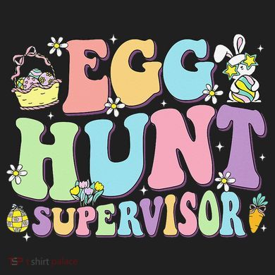 Egg Hunt Supervisor Eggs Hunting Easter Day Parents Mom Dad Five-Panel Snapback Cap