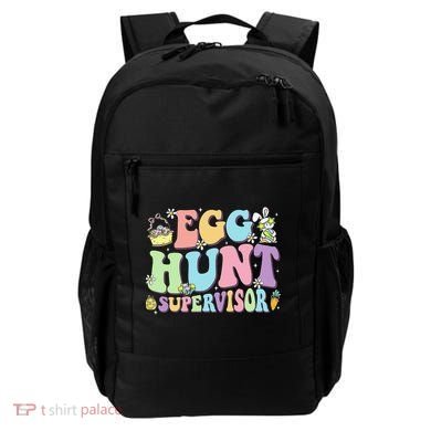 Egg Hunt Supervisor Eggs Hunting Easter Day Parents Mom Dad Backpack