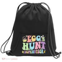 Egg Hunt Supervisor Eggs Hunting Easter Day Parents Mom Dad Sweatshirt Cinch Pack Bag thumb 0