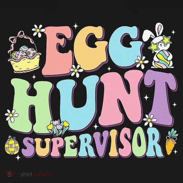 Egg Hunt Supervisor Eggs Hunting Easter Day Parents Mom Dad Bucket Hat