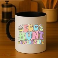 Egg Hunt Supervisor Eggs Hunting Easter Day Parents Mom Dad Coffee Mug thumb 4