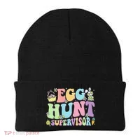Egg Hunt Supervisor Eggs Hunting Easter Day Parents Mom Dad Beanie thumb 0
