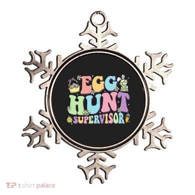Egg Hunt Supervisor Eggs Hunting Easter Day Parents Mom Dad Ornament