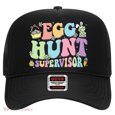 Egg Hunt Supervisor Eggs Hunting Easter Day Parents Mom Dad Hat