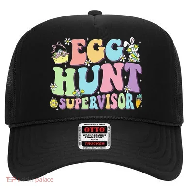 Egg Hunt Supervisor Eggs Hunting Easter Day Parents Mom Dad Hat