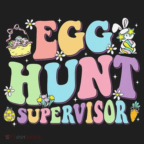 Egg Hunt Supervisor Eggs Hunting Easter Day Parents Mom Dad Hat