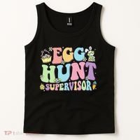 Egg Hunt Supervisor Eggs Hunting Easter Day Parents Mom Dad Tank Top thumb 2