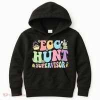 Egg Hunt Supervisor Eggs Hunting Easter Day Parents Mom Dad Kids Hoodie thumb 0