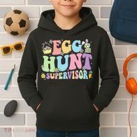 Egg Hunt Supervisor Eggs Hunting Easter Day Parents Mom Dad Kids Hoodie thumb 2