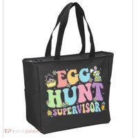 Egg Hunt Supervisor Eggs Hunting Easter Day Parents Mom Dad Tote Bag thumb 2