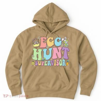 Egg Hunt Supervisor Eggs Hunting Easter Day Parents Mom Dad Hoodie