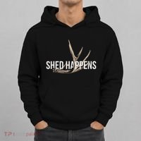Elk Hunter Shed Happens Funny Deer Hunting Hoodie thumb 0