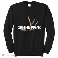 Elk Hunter Shed Happens Funny Deer Hunting Sweatshirt thumb 0