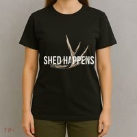 Elk Hunter Shed Happens Funny Deer Hunting T-Shirt thumb 4