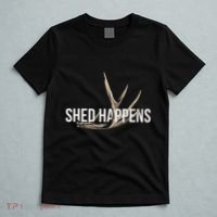Elk Hunter Shed Happens Funny Deer Hunting T-Shirt thumb 5