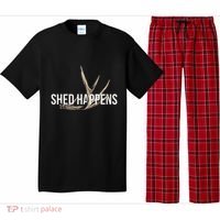 Elk Hunter Shed Happens Funny Deer Hunting Pajama Set thumb 0