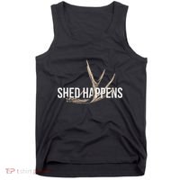 Elk Hunter Shed Happens Funny Deer Hunting Tank Top thumb 0