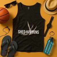 Elk Hunter Shed Happens Funny Deer Hunting Tank Top thumb 4