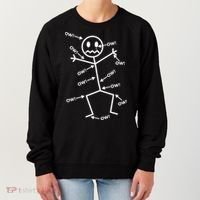 Everything Hurts Stick Man In Pain Women's Sweatshirt thumb 0