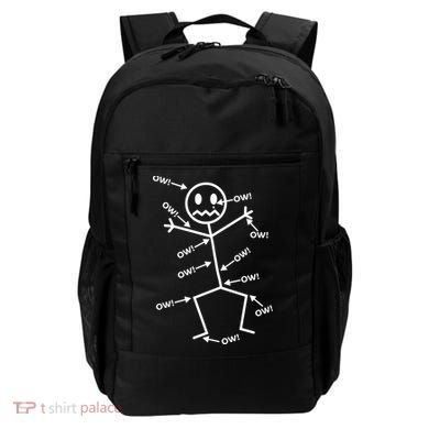 Everything Hurts Stick Man In Pain Backpack