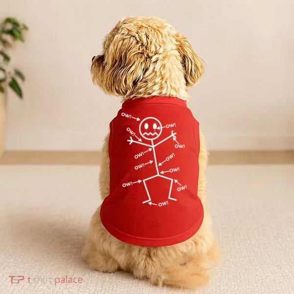 Everything Hurts Stick Man In Pain Doggie Tank