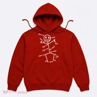 Everything Hurts Stick Man In Pain Hoodie thumb 0