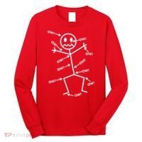 Everything Hurts Stick Man In Pain Long Sleeve Shirt thumb 0