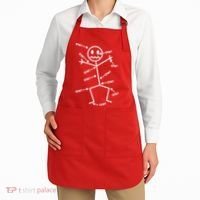 Everything Hurts Stick Man In Pain Apron thumb 2