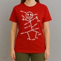 Everything Hurts Stick Man In Pain T-Shirt thumb 4