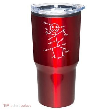 Everything Hurts Stick Man In Pain Tumbler
