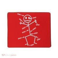 Everything Hurts Stick Man In Pain Mousepad thumb 0
