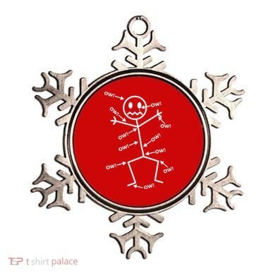 Everything Hurts Stick Man In Pain Ornament