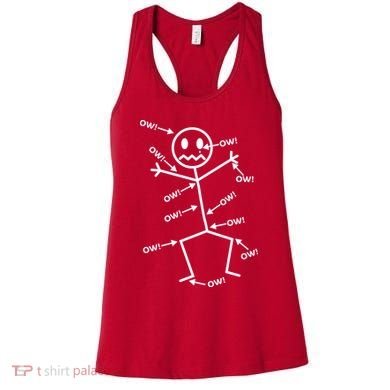 Everything Hurts Stick Man In Pain Women's Tank Top