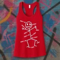 Everything Hurts Stick Man In Pain Women's Tank Top thumb 3