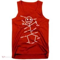 Everything Hurts Stick Man In Pain Tank Top thumb 0