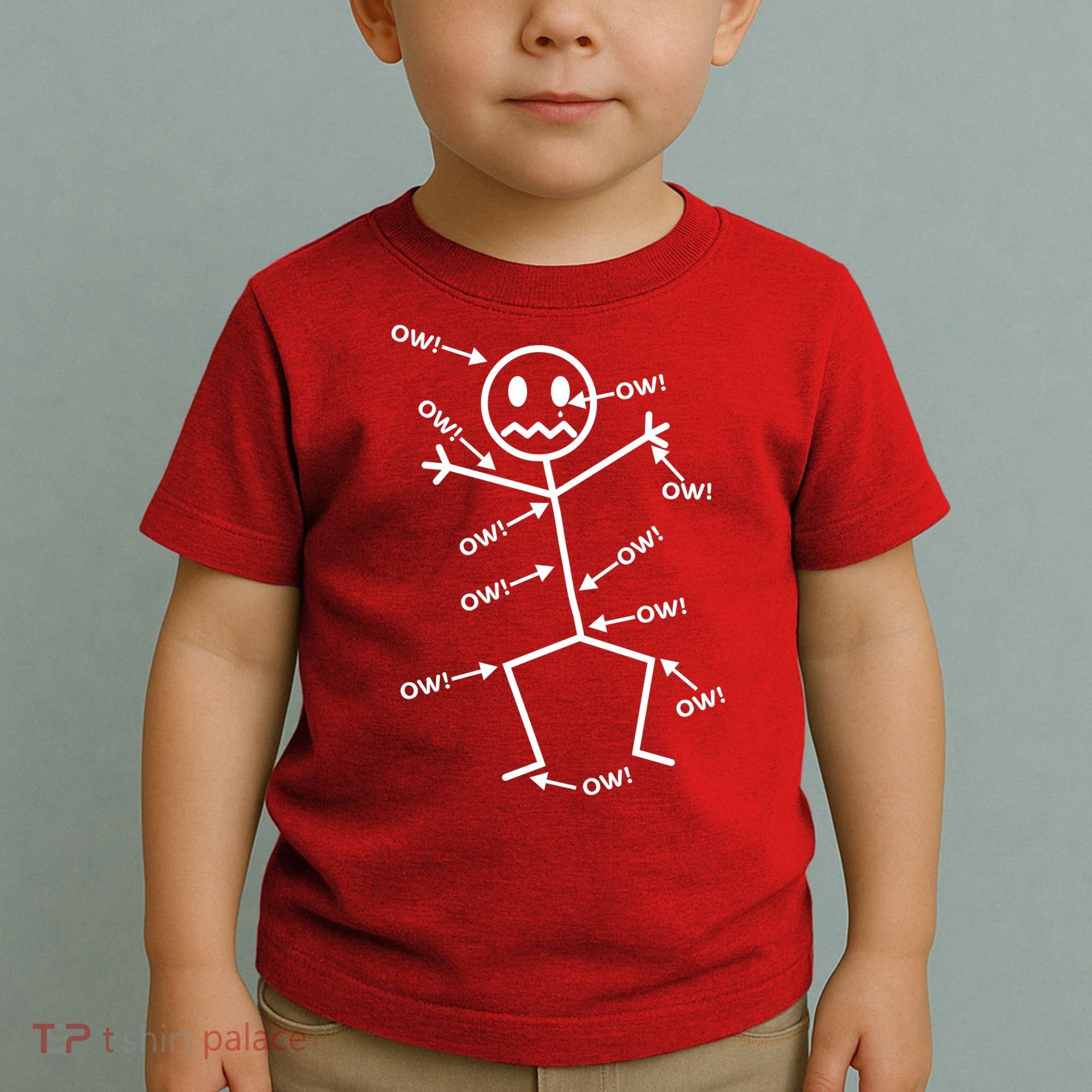 Everything Hurts Stick Man In Pain Toddler T-Shirt