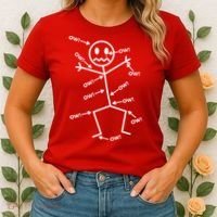 Everything Hurts Stick Man In Pain Women's T-Shirt thumb 2